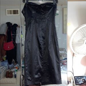 Bebe Elegant Black Strapless Dress